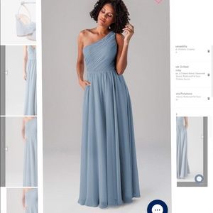 Bridesmaid dress in slate blue. Size 6